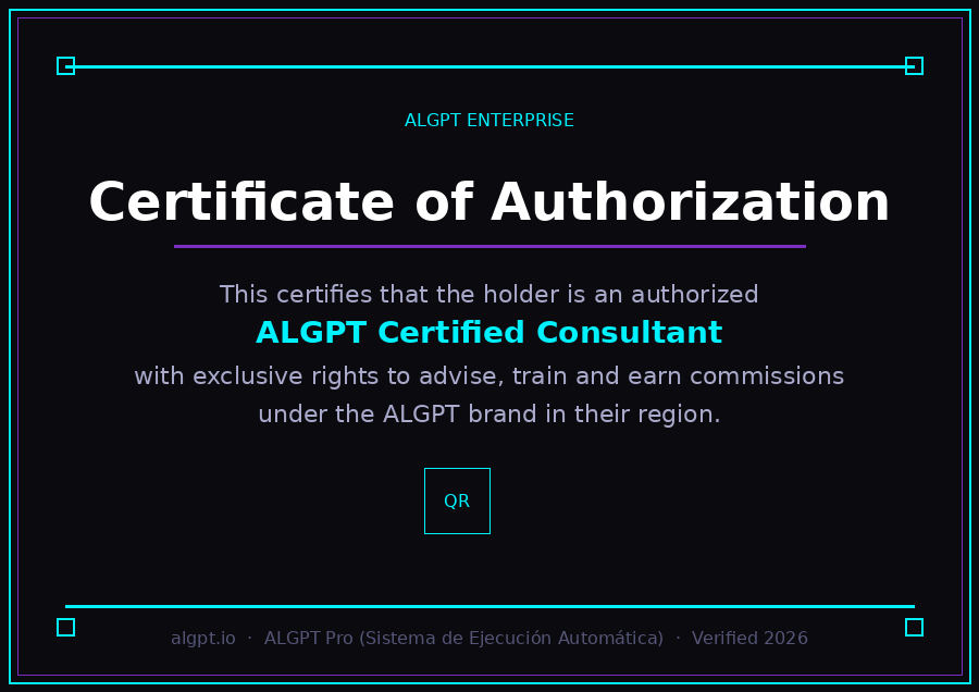 ALGPT Certified Consultant Certificate